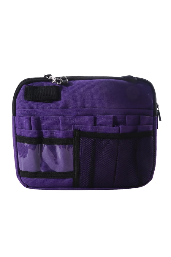 Nurse Fanny Pack, Multi Compartment Nursing Bag, Waist Bag Lightweight Practical Purple