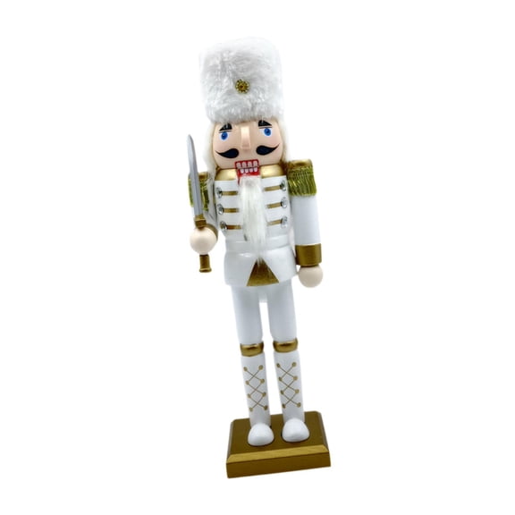 FVDPWYE Nutcracker Figurine Sculpture Traditional Ornament Collectible Wooden Nutcracker Style C