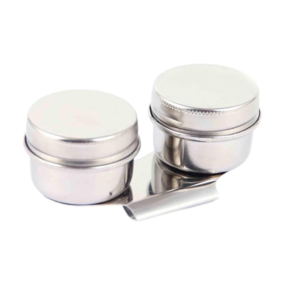 FVDPWYE Oil Paint Container Oil Paint Pot with Lid Reusable Oil Painting Cup Oil Palette Double Hole8.6x3.7cm