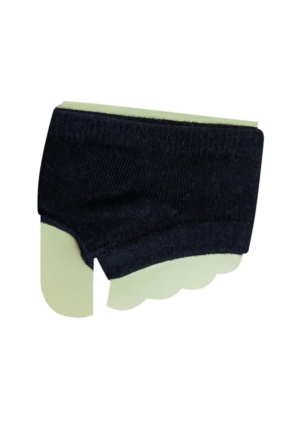 Open Toe Half Socks Accessories Lightweight Soft Forefoot Liner for Sandal Clogs Black