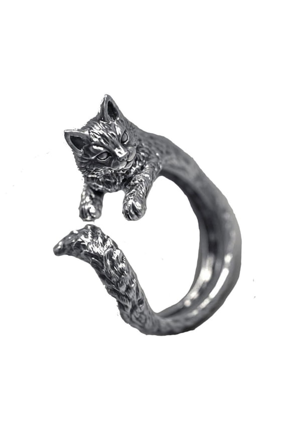 Opening Ring Cat Shape Ring Finger Decoration Cat Lovers Gift Fashion Adjustable