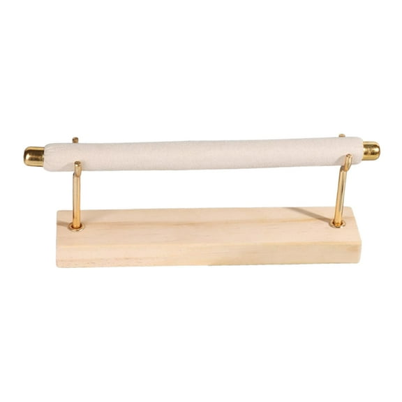 FVDPWYE Organizer Jewelry rage Rack Wooden Base Display Stand Multipurpose for Bracelet 1 Tier