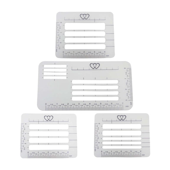 FVDPWYE Pack of 4pcs Envelope Address Stencil, Solid Plastic Addressing Guiding Template
