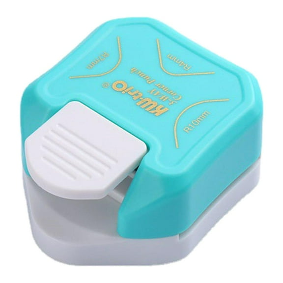 FVDPWYE Paper Corner Rounder Punch, 4mm 7mm 10mm Round for Paper Scrapbook Pictures Blue