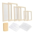 thumbnail image 1 of FVDPWYE Paper Making Frame Kit Educational Tools Sponge Handmade Paper Making Screen, 1 of 6