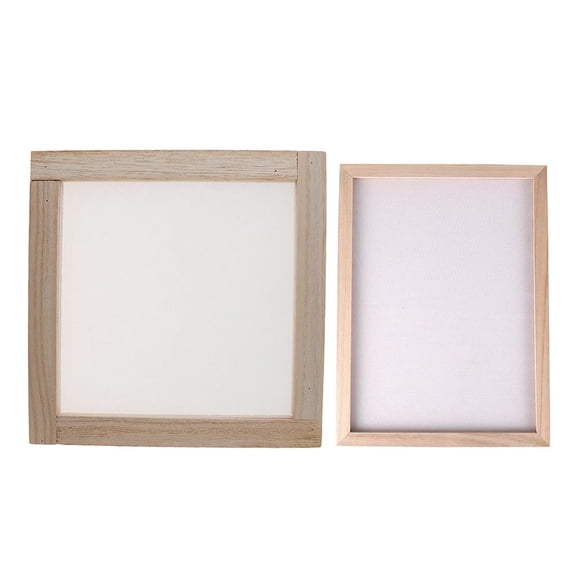 FVDPWYE Paper Making Frame Screen Wood Paper Making Papermaking Mould Crafts 20x20CM