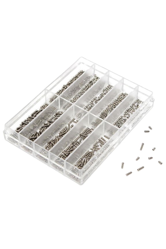 Phillips 500-600PCS Watch Back Cover Screw Phillips 1.6mm-6.0mm Multi-Specification Stainless Steel, High-end Mini, 10 Different Sizes