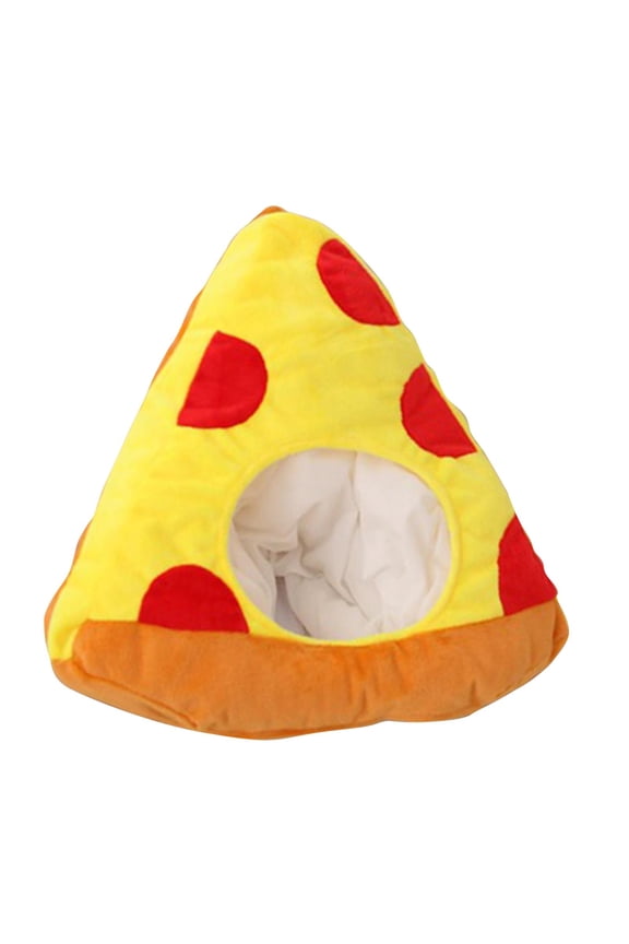 Pizza Hat Adorable Accessory Warm Performing Props Soft Comfortable Headgear for