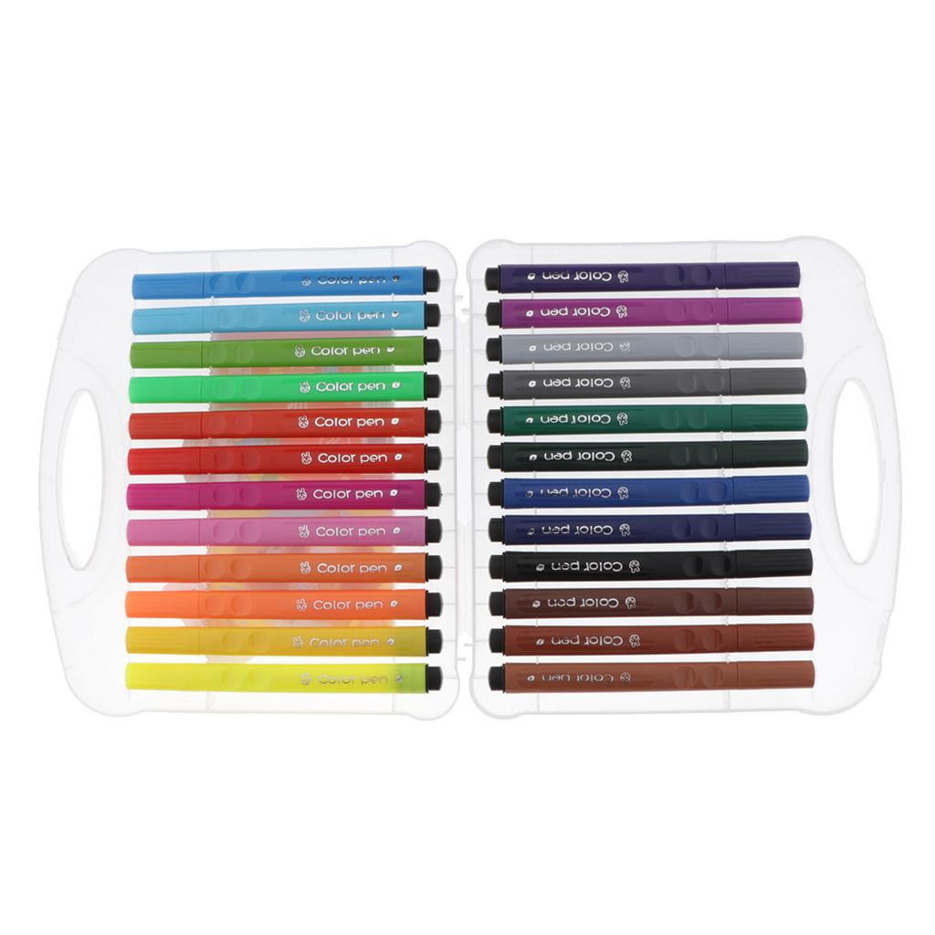 FVDPWYE Plastic Paint Markers Permanent Paint Pens for Painting Craft 1 Set , 24 Colors, 14cm