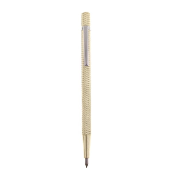 FVDPWYE Portable Glass Ceramics Metal Scriber, Carbide Scribe Tool Scribe Pen Engraver Golden