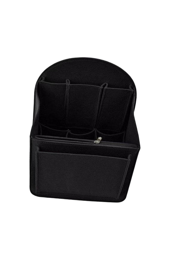 Purse Organizer Insert Container Inner Bag for Duffel Tote Luggage Underarm Bags Black