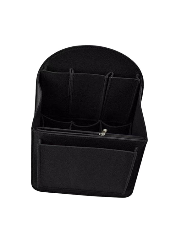Purse Organizer Insert Container Inner Bag for Duffel Tote Luggage Underarm Bags Black
