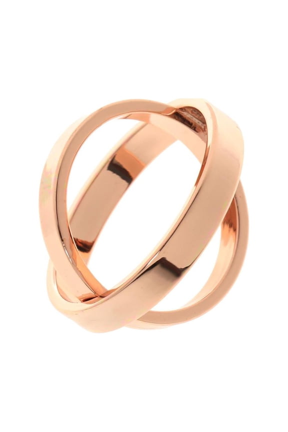 ROSE GOLD DOUBLE SILK SCARF RING CLIP BUCKLE HOLDER BROOCH JEWELRY XMAS GIFT