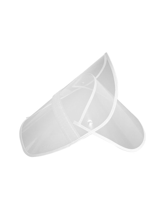 Raincoat Hat Visor Durable Transparent Face Mask Rain Poncho Face Protection for