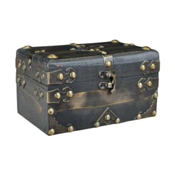 FVDPWYE Retro Style Treasure Box Multifunction Portable Sundries Case Decorative Storage Gray