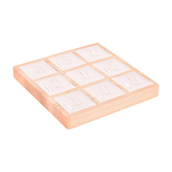 FVDPWYE Rings Holder Tray Anklet Earring Stud Holder for Countertop Desktop Showcase Beige