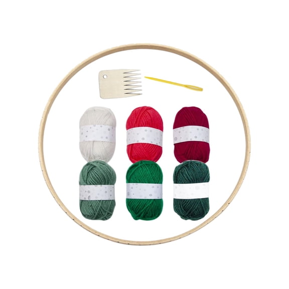 FVDPWYE Round Loom Set DIY Pattern Woven Board Wooden Accessories Crafting Hand Woven Set A