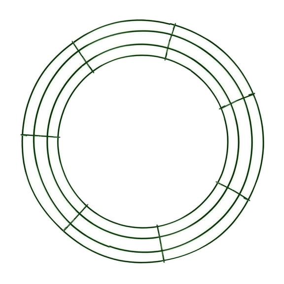 FVDPWYE Round Wire Wreath Making Frame DIY for Holiday St Day Decoration 30cm_Green