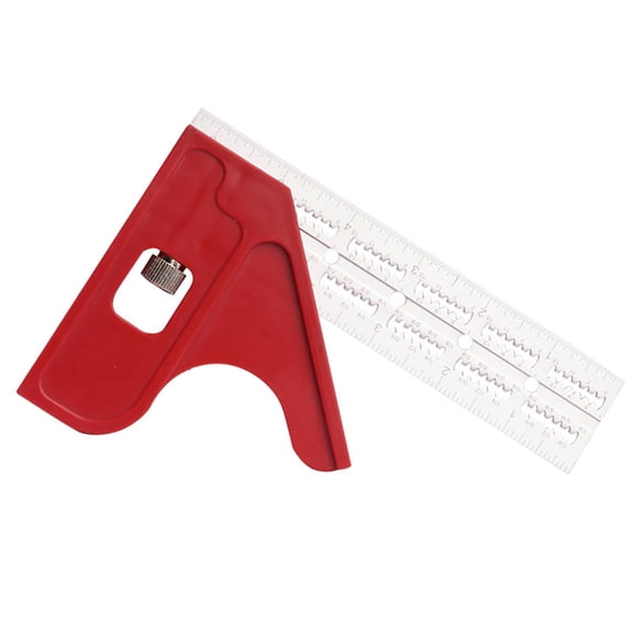 FVDPWYE Ruler Stainless Steel 90 degree 6inch Protractor Angle Finder Rotary Measuring Triangle