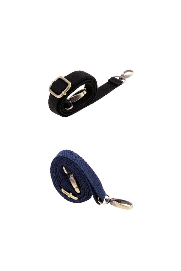 Set of 2 Canvas Adjustable Handbag Strap Bag Replacements Purse Making 47''