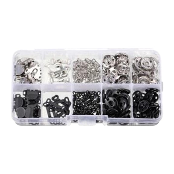 FVDPWYE Sewing Hooks and Eyes Closure Set Clothes Sewing Buttons Rustproof Easy to Apply 200pcs