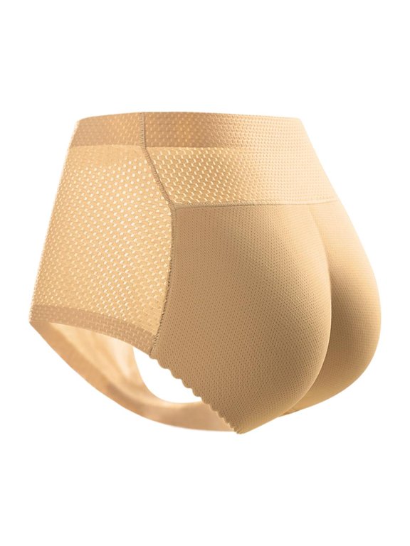 Sexy Padded Panties Seamless Bottom Panties Buttocks Soft Push Up Lingerie Women Underwear Butt Lift Briefs Hip Enhancer Shaper Skin L