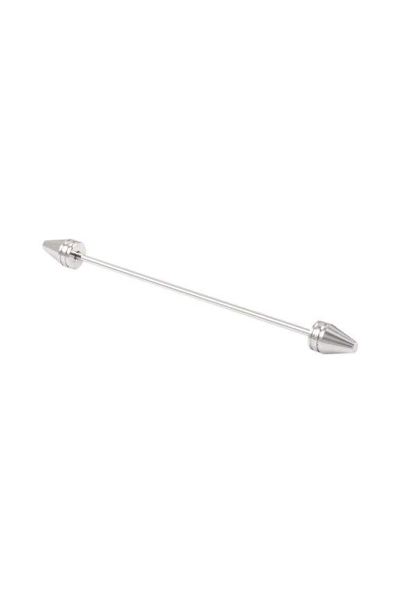 Shirt Tie Necktie Pins Clip Lapel Stick Brass Brooch Barbell Screw On End