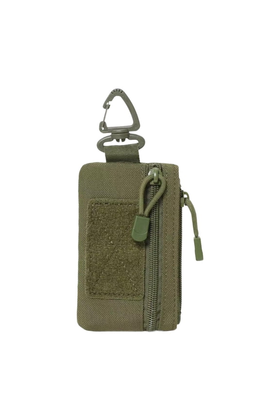 Small Organizer Pouch Nylon Multifunctional Utility Zipper Pocket Organizer Pouch for Traveling Men Women Green