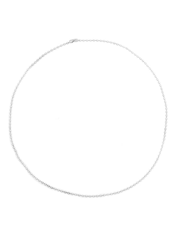 Stainless Steel Metal Chain Necklace Ball Chain Bead Connector Long 20inch