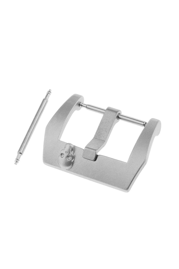 Stainless Steel Pin Buckle Watch Clasp Strap Band Engraved Gothic Punk 3D Skull 24mm