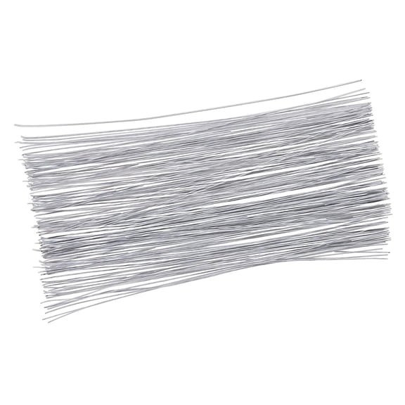 FVDPWYE Stem Wire 200 Counts Floral Paper Wrapped Wire 14 Inch 24 Gauge Wire for Flower White