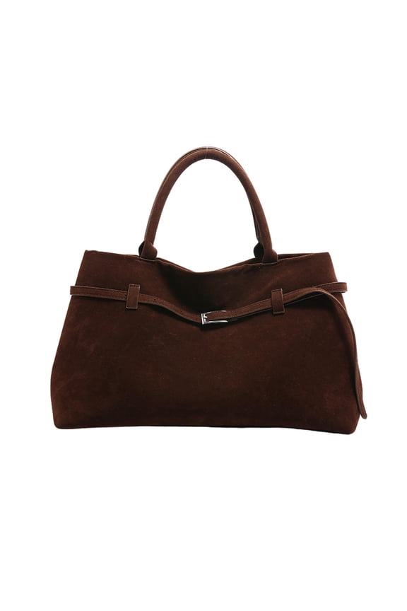 Suede Bag Trendy Large Capacity Slouchy Work Bag Casual Evening Bag Tote Bag for