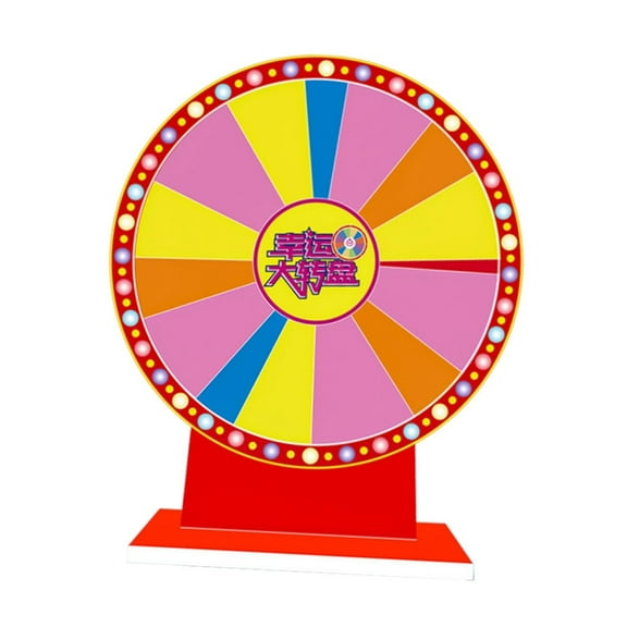 FVDPWYE Tabletop Prize Turntable Party Supplies Compact Roulette Wheel Fortune Wheel for Style A