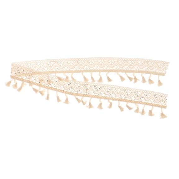 FVDPWYE Tassel Fringe Trim 36Inches DIY Crafts Balls Multipurpose for Hat/millinery Hand C