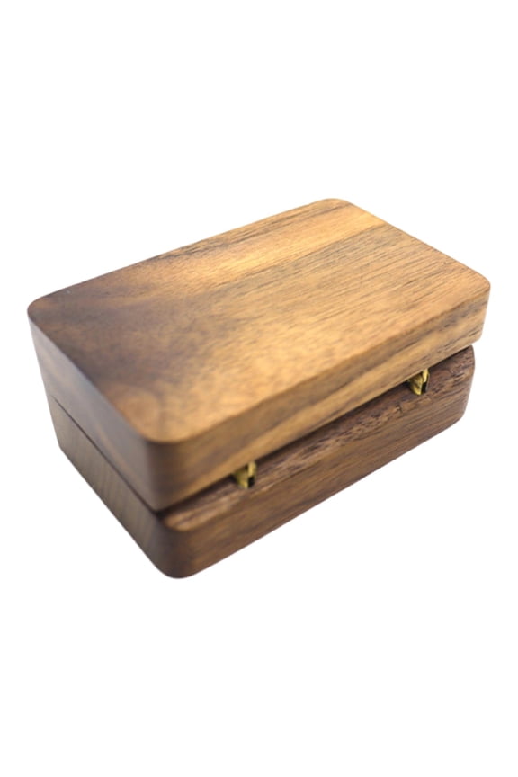 Tie Clip Box Wooden Organizer Packaging Case for Metting Wedding Anniversary