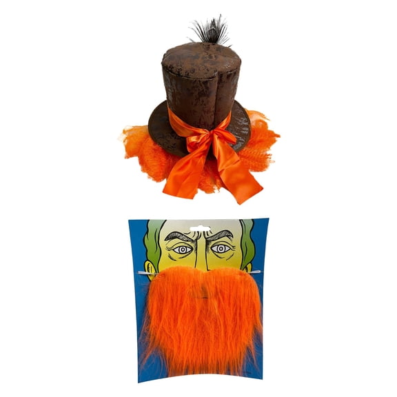 FVDPWYE Top Hat Headdress Vintage Styles Orange Costume Photo Props Cosplay Hat Headgear