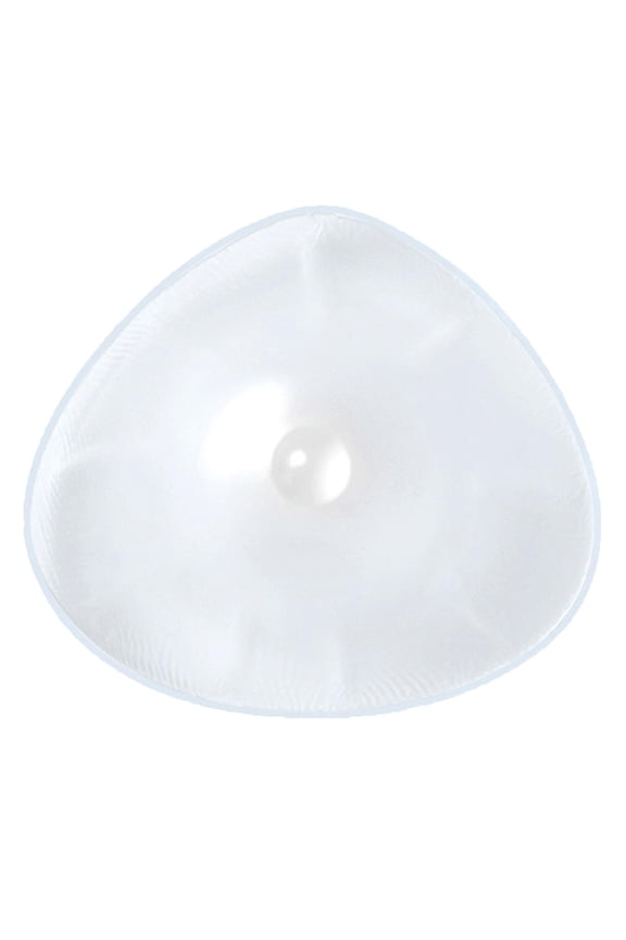 Triangle Threaded Silicone Breast Forms Fake Breast Prosthesis Clear 500g