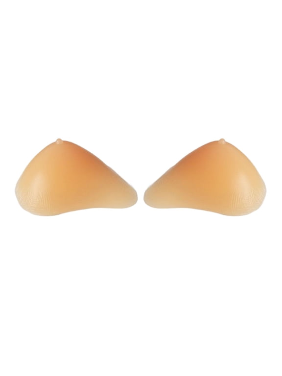 Triangle Threaded Silicone Breast Forms Fake Chest Enhance Mastectomy 400g