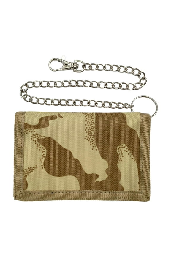 Trifold Outdoor Sports Wallet Card Holder Folding Novelty for Teens Men Dad Gift Khaki