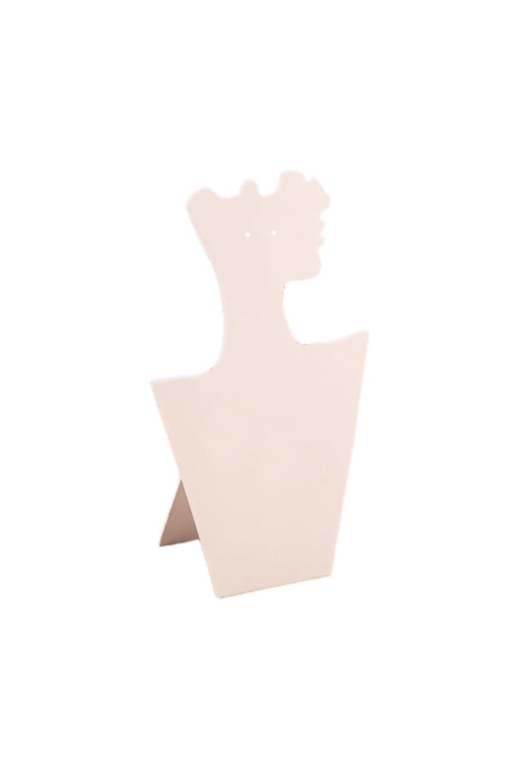 Velvet Necklace Display Accessory Jewelry Display for Showcase Store Pendant White