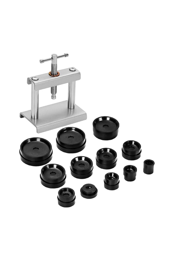 Watch Back Closer Watch Repairing Tool, Maintenance Close Snap Off, Professional 12pcs Dies