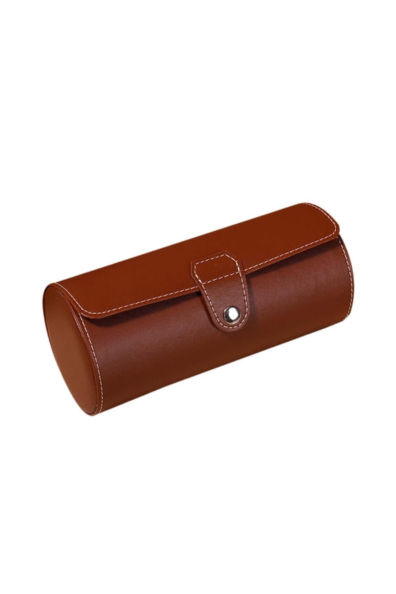 Watch Box Container Watch Storage Travel Case Compact Watch Holder for Girls Wom Brown