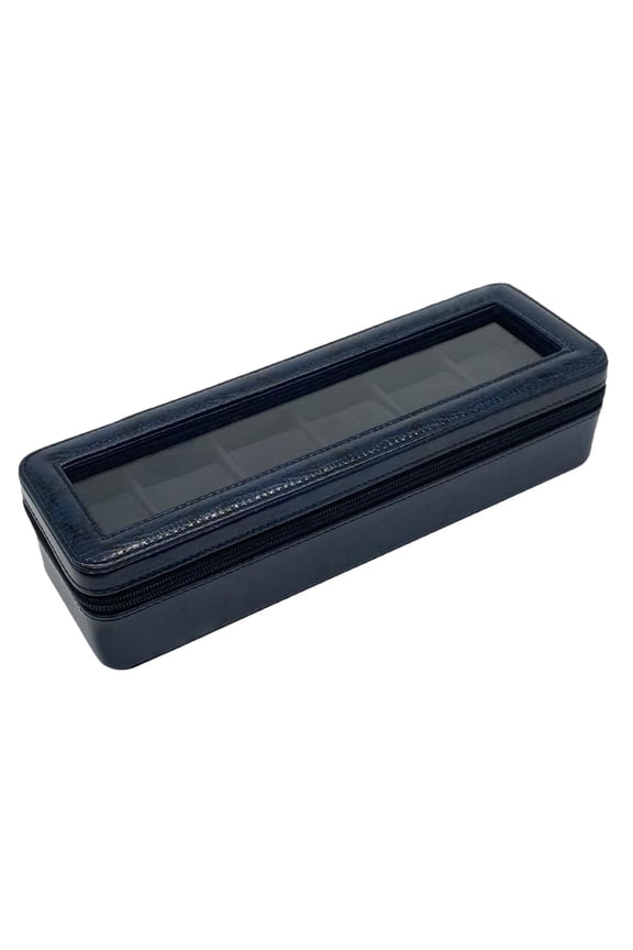Watch Box Organizer ,PU Leather, Showcase with Lid, Dustproof, Holder Large Fits Blackish green