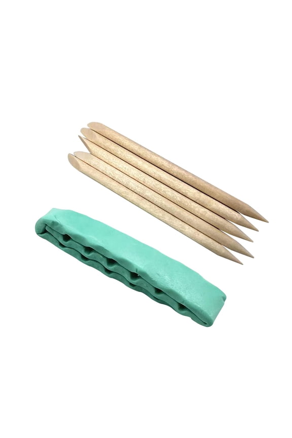 Watch Cleaning Clay + 5 Pieces Wooden Sticks, Watch Repair Tool for Watchmakers,
