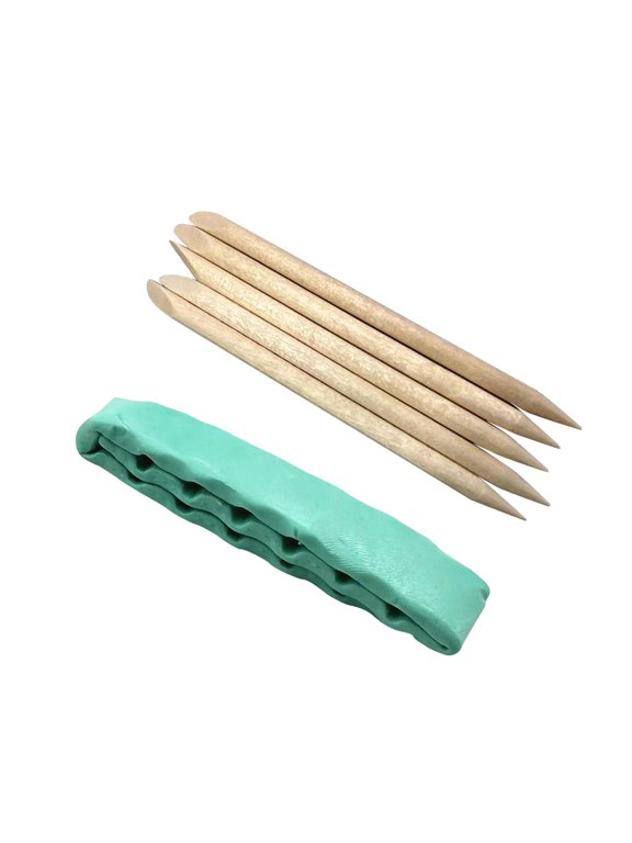 Watch Cleaning Clay + 5 Pieces Wooden Sticks, Watch Repair Tool for Watchmakers,