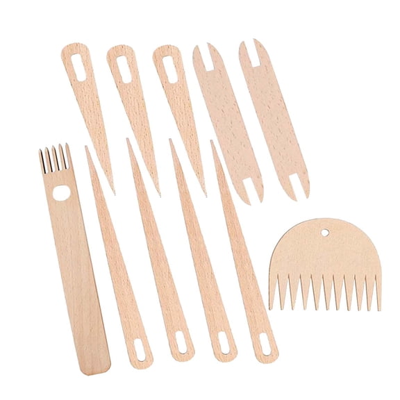 FVDPWYE Weaving Loom Tool Weaving Tool Crochet Accessories Wood Shuttle Weaving Shuttle 11 Pieces