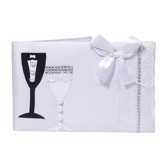 FVDPWYE Wedding Guest Book 38 Pages ,Portable Visitor Register Sign Sign Name Guest Book Style D