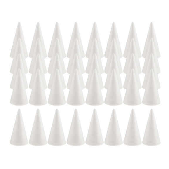 FVDPWYE White Styrofoam Foam Cone Shaped Christmas Tree Modelling Foam for DIY Children