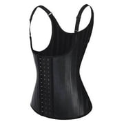 FVDPWYE Women Shapewear Waist Trainer Underbust Cincher Corset Vest Tummy Control Body Black L