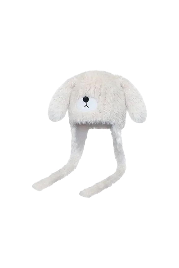 Women Winter Hat Beanie Lovely Autumn and Winter Warm Hat Bear Hat with Ears for White